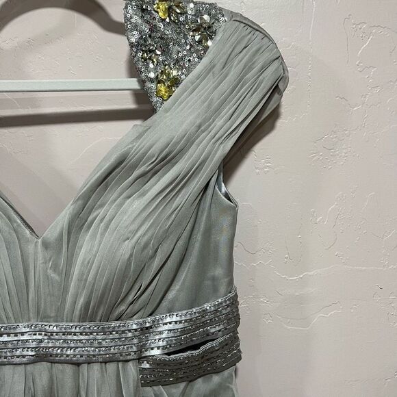 Silver Prom Dress - Picture 2 of 8